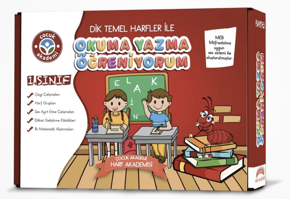 Çocuk Akademi – Okuma Yazma Öğreniyorum Seti *okuma