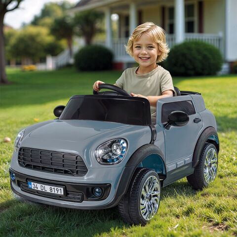 8293 OYUNCAK RIDE ON 12V ARABA KUMANDALI GRİ