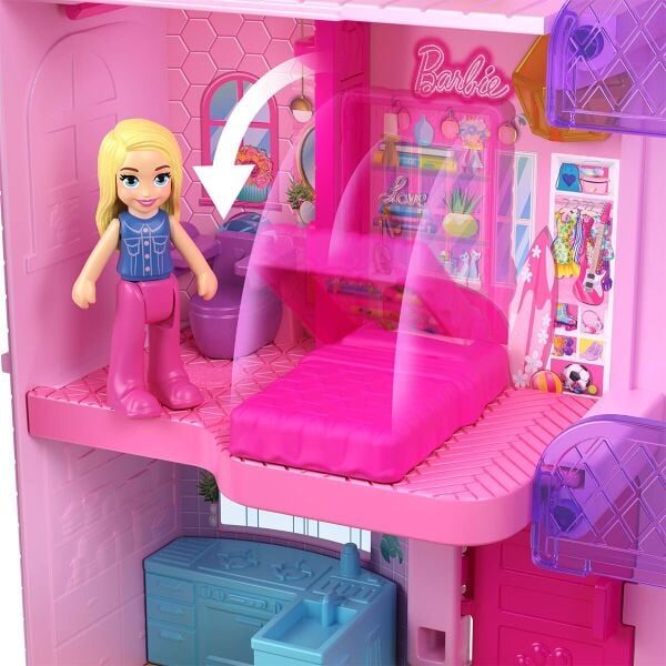 HWP11 Polly Pocket Barbie'nin Evi Temalı Mikro Oyun Seti