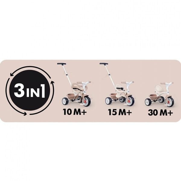 7600740418 Be Move Comfort Tricycle Beige