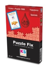 KS Games Puzzle Yapıştırıcısı ve Uygulama Spatulası - 1000 Parça Uyumlu