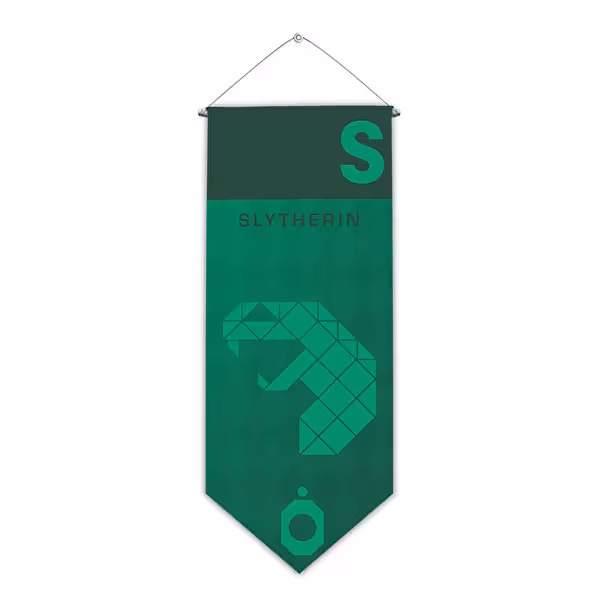 Wizarding World Harry Potter Slytherin Flama - Kılıç Kesim Duvar Bannerı
