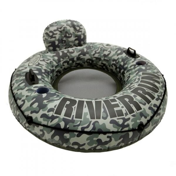 Intex 58851 Kamuflaj Desenli Tutmaçlı Deniz Koltuğu - 114 cm Şişme Koltuk Simit