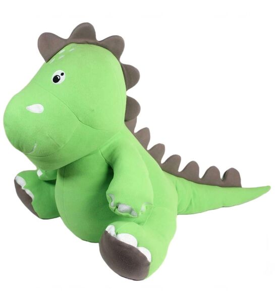 Dino Peluş Oyuncak Yeşil 80 CM - Yumuşak Uyku Arkadaşı Dinozor