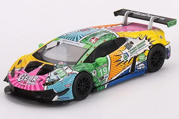Mini GT Lamborghini Huracan GT3 EVO #19 GEAR Racing - 1:64 Ölçek