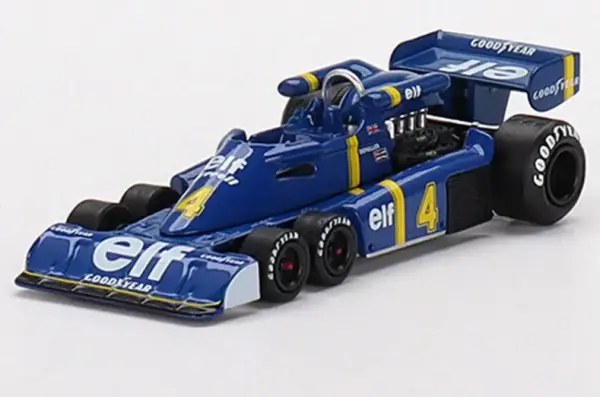 Mini GT Tyrrell P34 #4 - 1976 İspanya GP 6 Tekerlekli F1 Aracı