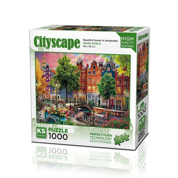 20793 PUZZLE 1000 BEAUTİFUL SUNSET İN AMSTERDAM