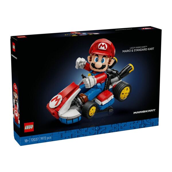 72037 Lego Super Mario Mario Kart -Mario ve Standard Kart 1972 parça +18 yaş