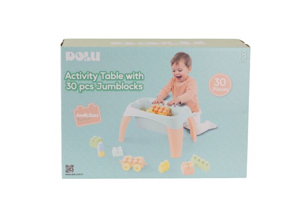 5211 OYUNCAK AKTİVİTE OYUN MASASI 30 PARÇA MEGA BLOK