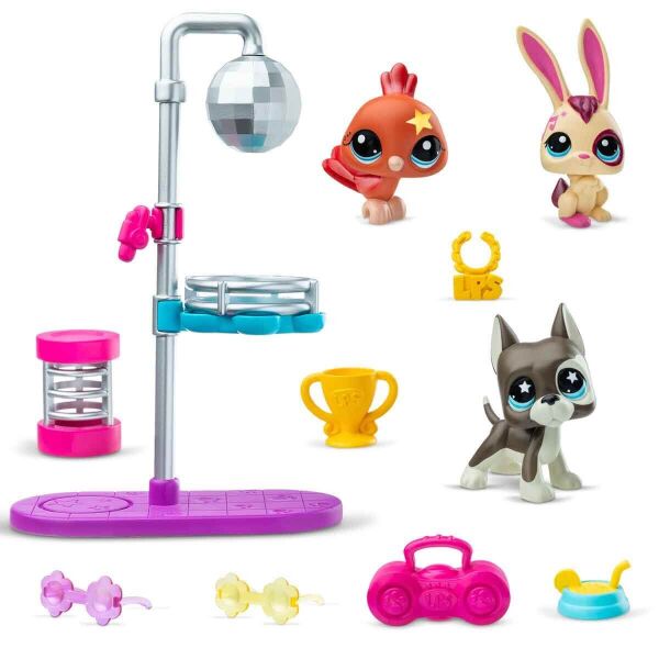 6377 SUN- LİTTLEST PETSHOP MİNİŞLER  DISCO NİGHT  OYUN SETİ