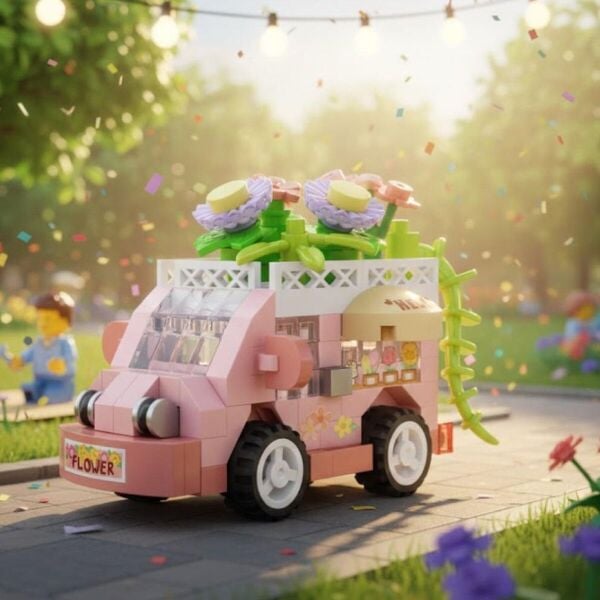 LZ-8640 LOZ ÇİÇEK ARABASI 160 PARÇA BLOCK OYUNCAK-MİNİ POŞET