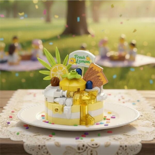 LZ-8643 LOZ LİMONLU PASTA 160 PARÇA BLOCK OYUNCAK-MİNİ POŞET