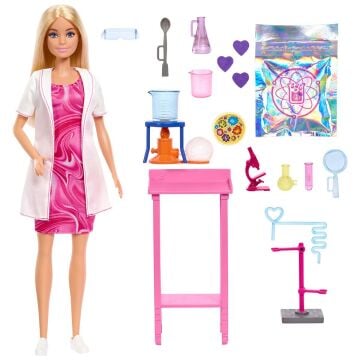 JCR70 Barbie Kariyer Oyun Setleri - Bilim Uzmanı ve Aksesuarları