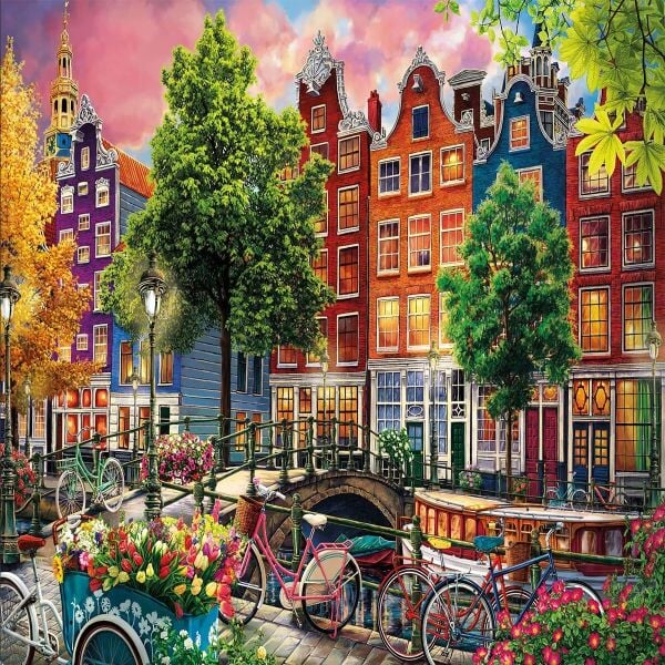20793 PUZZLE 1000 BEAUTİFUL SUNSET İN AMSTERDAM