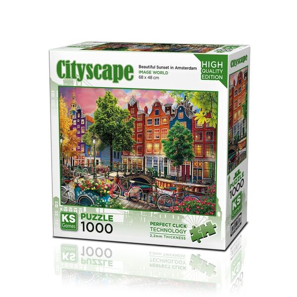 20793 PUZZLE 1000 BEAUTİFUL SUNSET İN AMSTERDAM