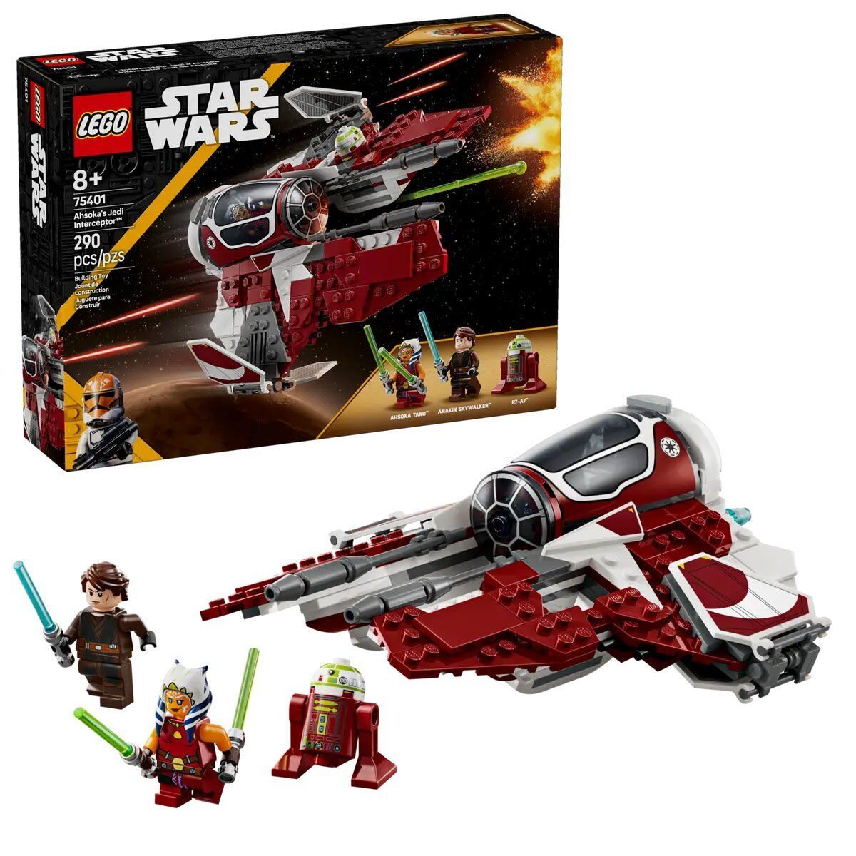 75401 Lego Star Wars - Ahsoka'nın Jedi Interceptor'ı 290 Parça +8 Yaş