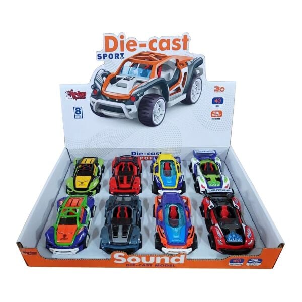 KLX600-399 ÇEK BIRAK DIE-CAST SESLİ SPOR(Belirtilen fiyat, tekli satış için adet fiyatıdır.)