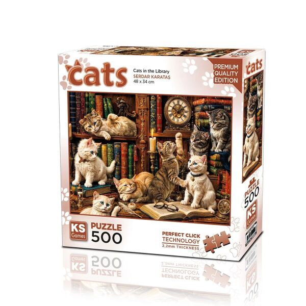 20090 PUZZLE 500 CATS İN THE LİBRARY