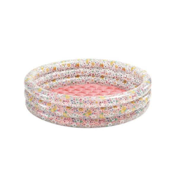 IH58427 Intex 3 Boğumlu Çiçek Desenli Bebek Havuzu 86x25cm
