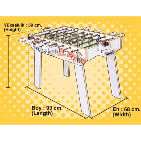 403 Ayaklı Ahşap Masa Maçı