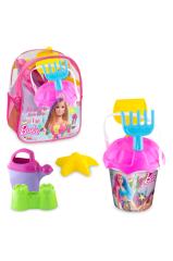 Barbie Resimli Sırt Çantalı Plaj Set