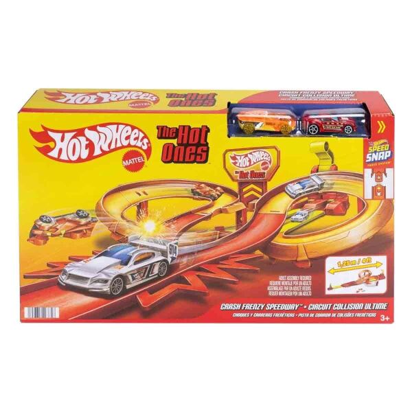 JFD11 Hot Wheels The Hot Ones Crash Speedway Frenzy