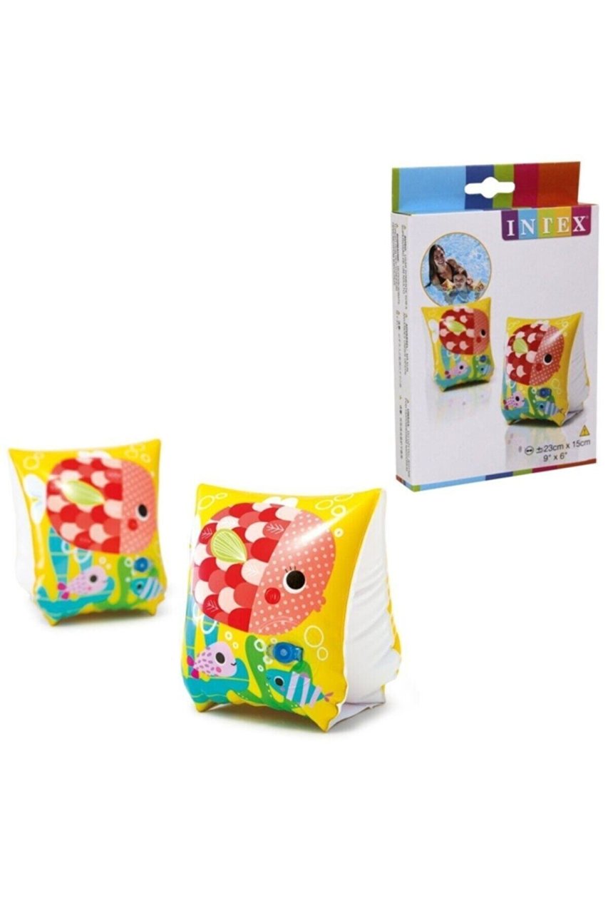 58652 Yüzme Kolluğu Balık Desenli Kutulu 23x15cm 3-6 Yaş