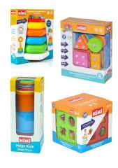 Bebeğimin Ilk Oyuncakları 4'lü Set Eğitici Oyuncak Bultak Halka Puzzle Kule