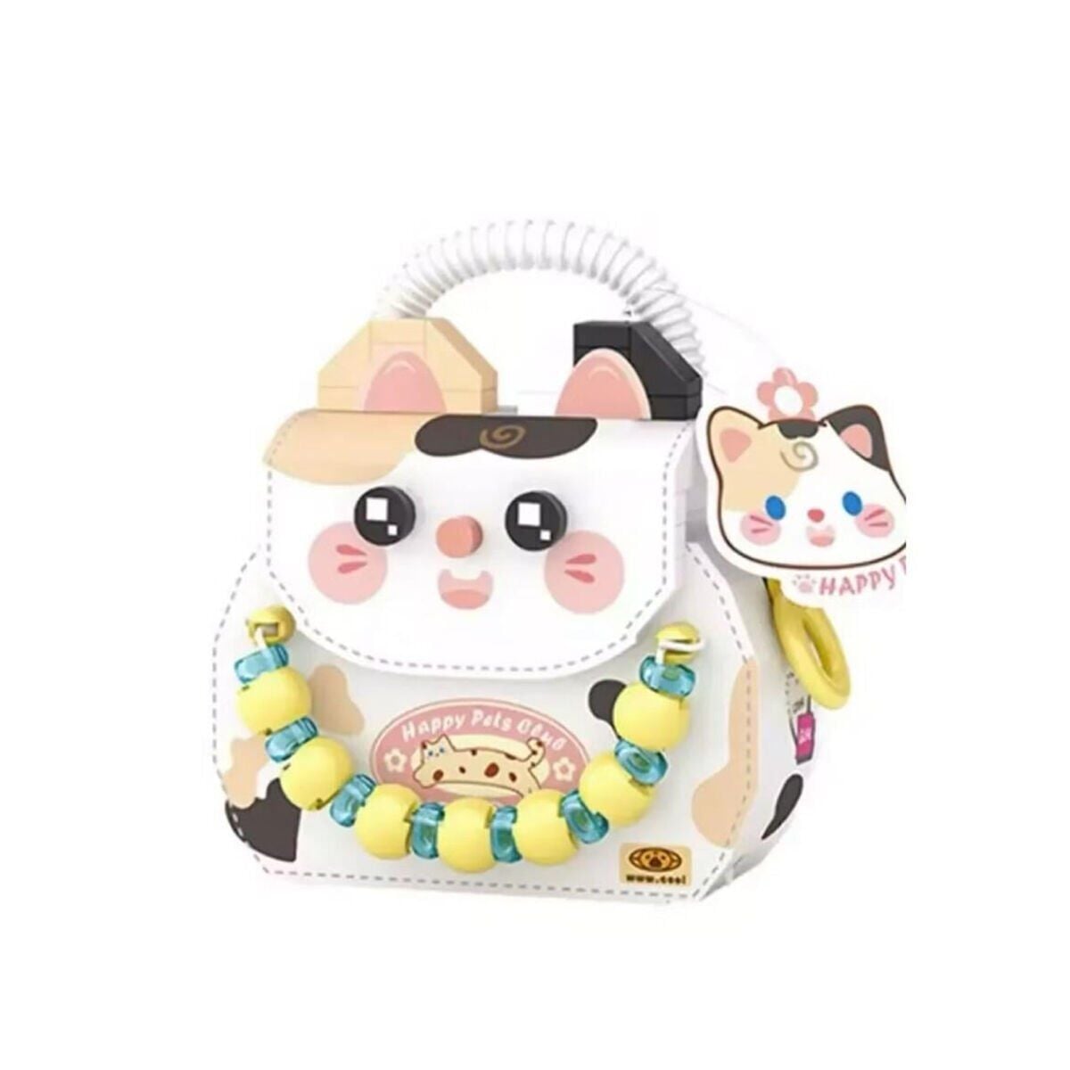 LZ-8843 LOZ KEDİ FİGÜRLÜ MEYVE ÇANTASI 360 PARÇA BLOCK OYUNCAK