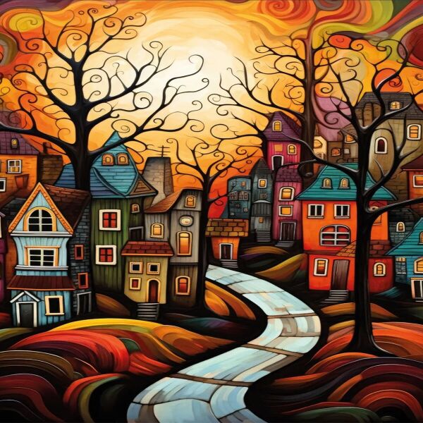 20076 PUZZLE 500 HOUSES