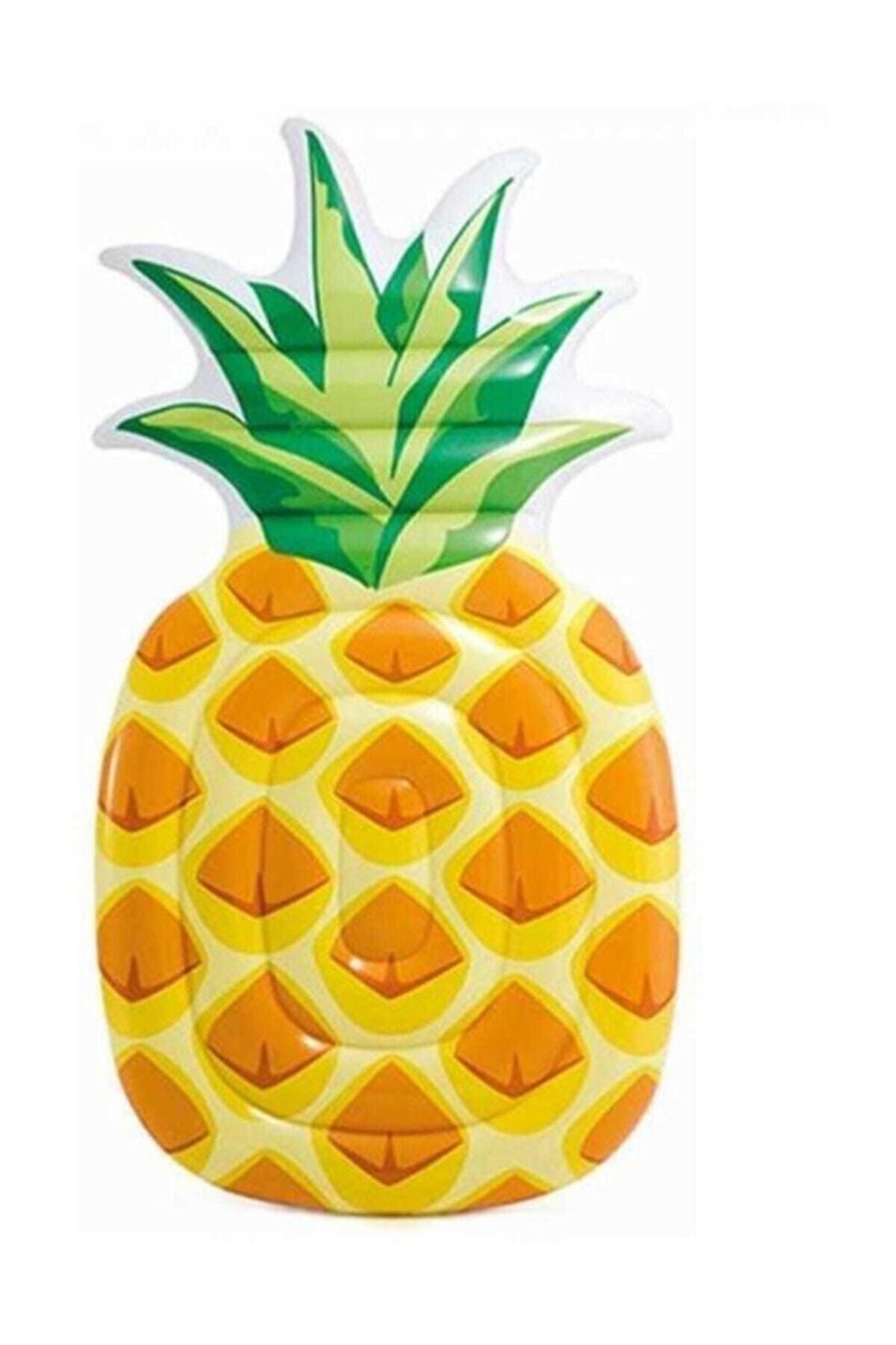 Intex 58761 Ananas Desenli Deniz Yatağı 216x124 cm | Dev Ada