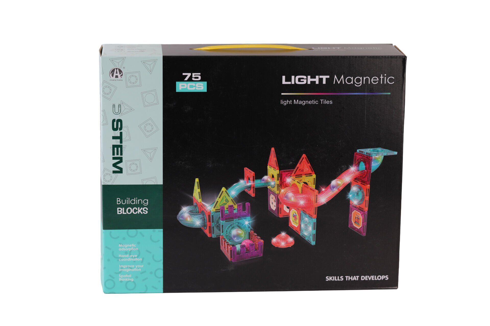 CH1172 MAGNETİC TİLES LİGHT VERSİON 75 PARÇA