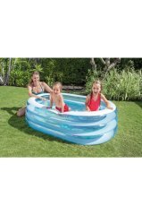 Intex 57482 Şeffaf Oval Havuz - 163 x 107 x 46 cm Çocuk ve Aile Havuzu