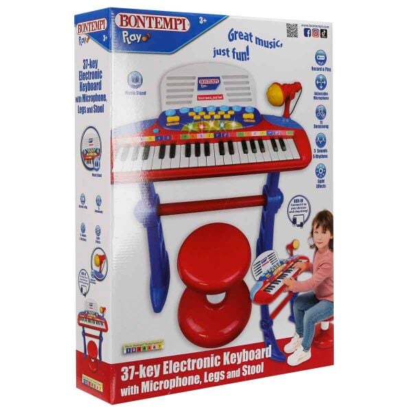 33740 SUN-BNT-MÜZİK SET 37TUŞ AYAKLI ORG MİKROFON TABURE IŞIKLI