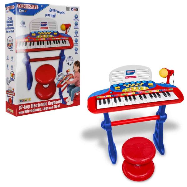 33740 SUN-BNT-MÜZİK SET 37TUŞ AYAKLI ORG MİKROFON TABURE IŞIKLI