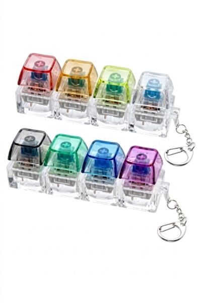 Işıklı klavye anahtarlık sesli stres giderici.