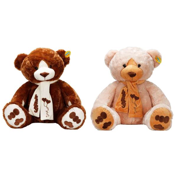 S00008355 SUN-JNH-PFF-SK PELUŞ AYI OTURAN HAPPY ATKILI 60 CM