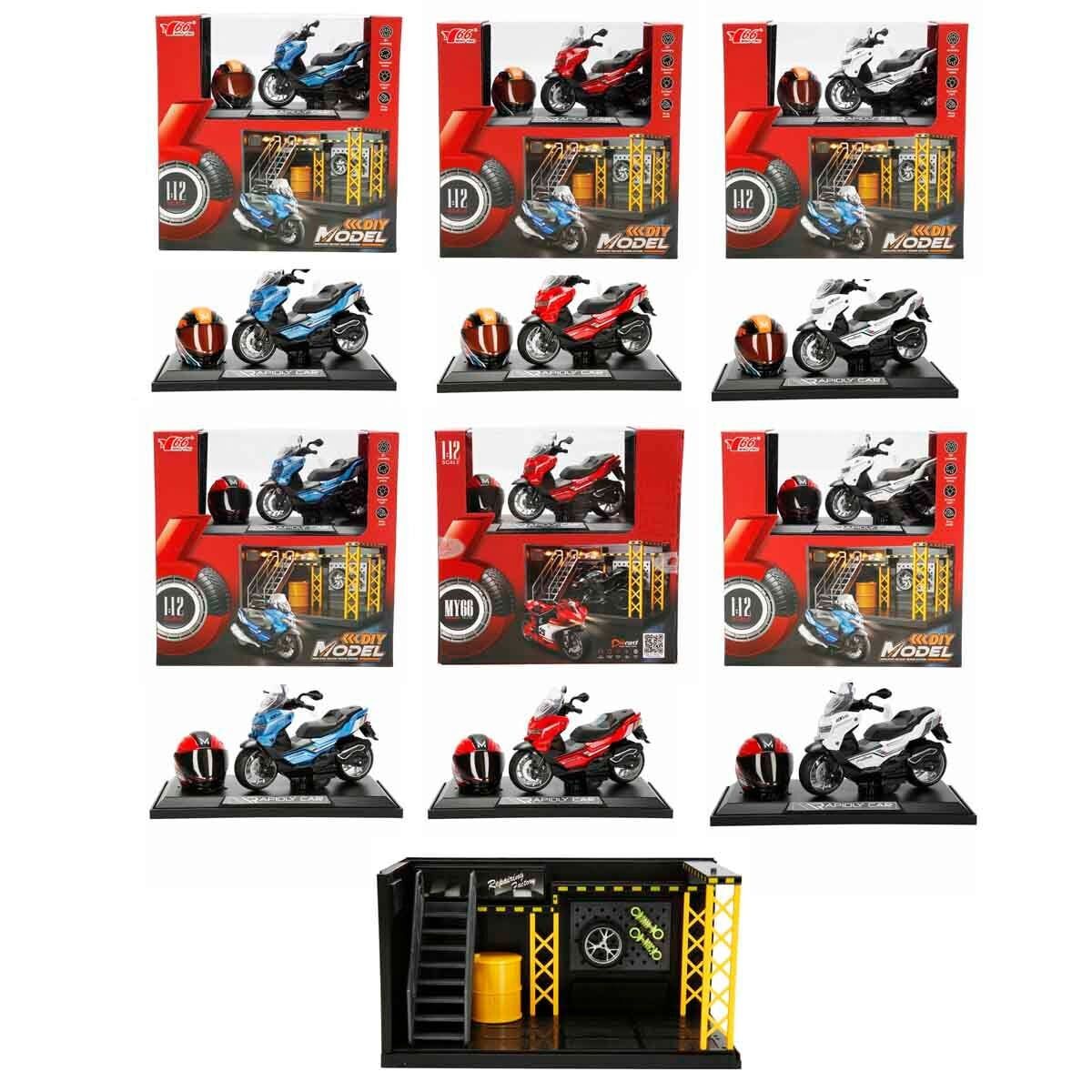 5839 SUN-MYG-MOTOSİKLET 1 12 BMW KASKLI FİGÜR PB.3R SES IŞIK