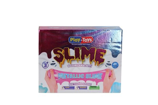 4263-METALİC PLAYTOYS DIY SLİME SET METALIC