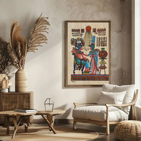20743 PUZZLE 1000 PAPİRUS THRONE OF TUTANKHAMUN