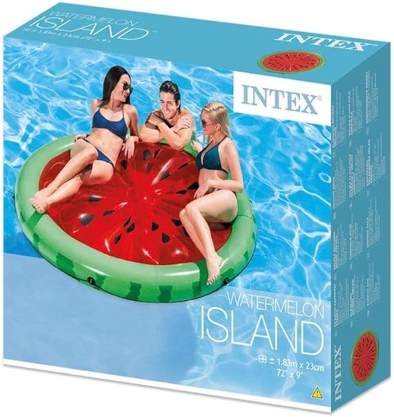 Intex 56283 183x23 cm Karpuz Desenli Ada Deniz Yatağı