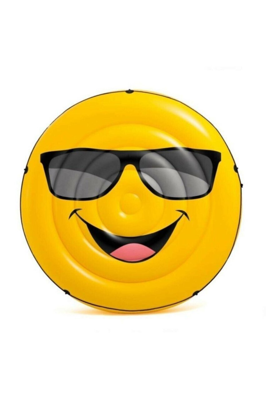 Intex 57254 173x27 cm Smile Emoji Ada Deniz Yatağı