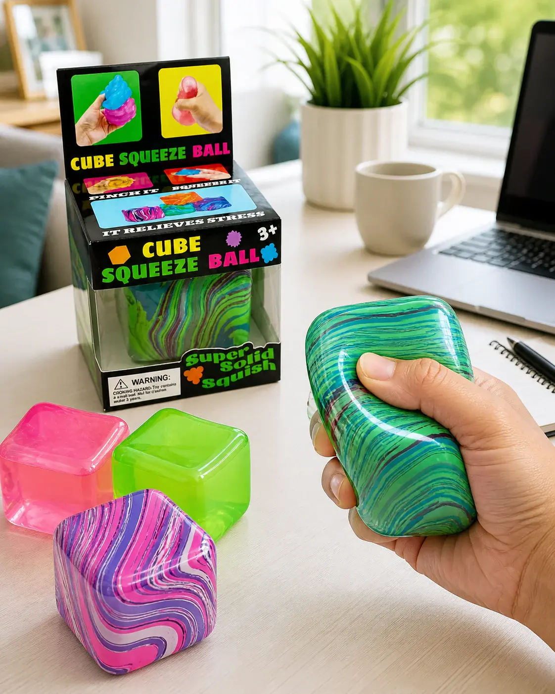 Cube Squeeze Ball Squish