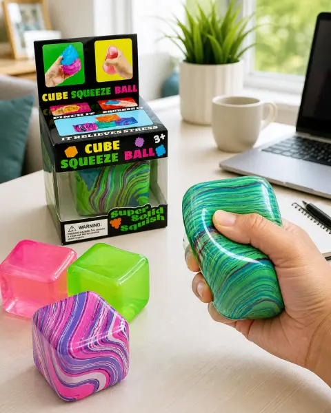 Cube Squeeze Ball Squish
