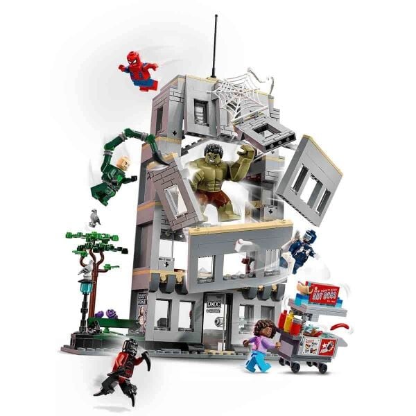 76350 Lego Marvel Spider-Man ve Hulkın Destansı Çarpışması 534 parça +8 yaş