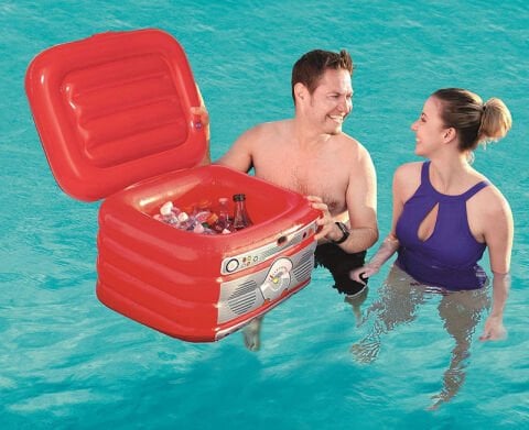 Bestway Retromusic Portatif Şişme Buzdolabı 31 L - Şık ve Fonksiyonel