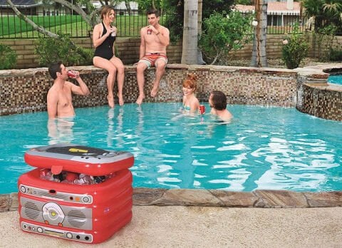Bestway Retromusic Portatif Şişme Buzdolabı 31 L - Şık ve Fonksiyonel