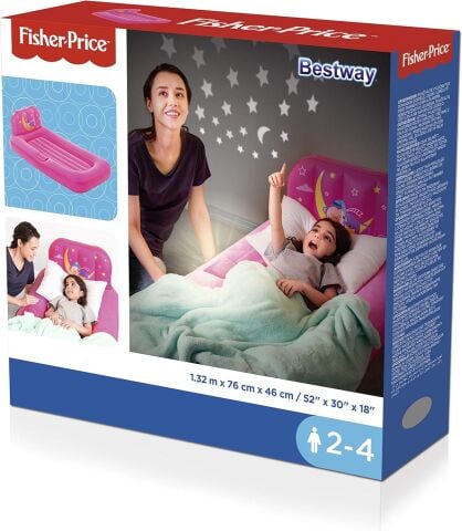 Bestway Fisher Price Pembe Çocuk Yatağı
