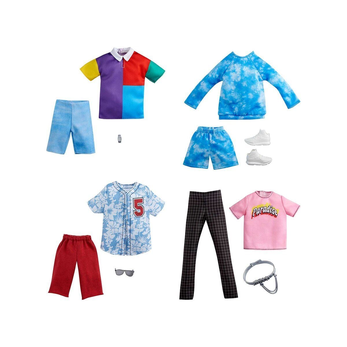 GWC31 Ken Fashion - Ken Kıyafet ve Aksesuar Seti