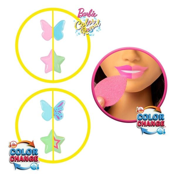 JFG82 Barbie Saç Tasarımı Büstü - Kahverengi Saçlı